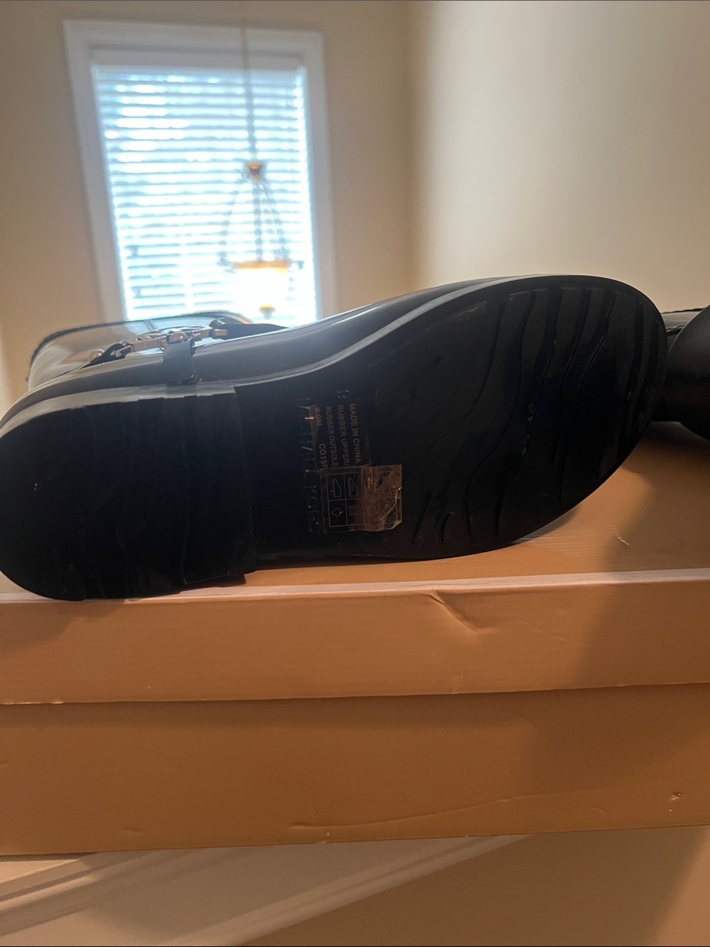Michael Kors Black Logo, Glossy Tall Women's Boot. EXCELLENT CONDITION. Size: 9 - Picture 7 of 11